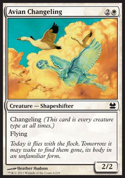 Avian Changeling - Modern Masters (Common) [MMA-6]