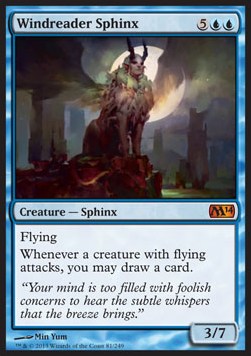 Windreader Sphinx - Magic 2014 (Mythic) [M14-81]