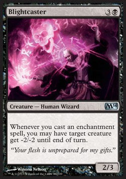 Blightcaster - Magic 2014 (Uncommon) [M14-86]