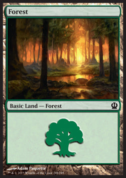 Forest (V.3) - Theros (Land) [THS-248]