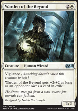 Warden of the Beyond - Magic 2015 (Uncommon) [M15-42]