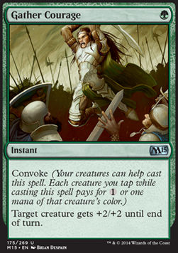 Gather Courage - Magic 2015 (Uncommon) [M15-175]