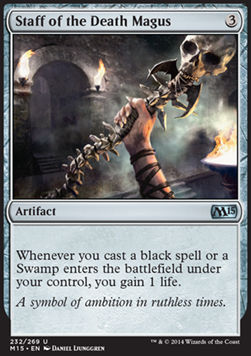 Staff of the Death Magus - Magic 2015 (Uncommon) [M15-232]
