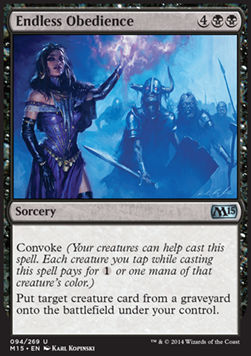 Endless Obedience - Magic 2015 (Uncommon) [M15-94]