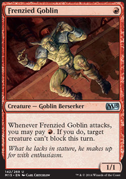 Frenzied Goblin - Magic 2015 (Uncommon) [M15-142]