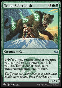 Temur Sabertooth - Fate Reforged (Uncommon) [FRF-141]