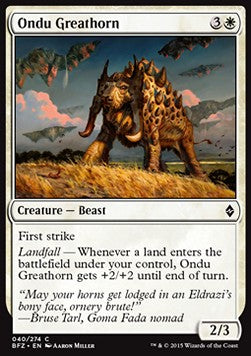 Ondu Greathorn - Battle for Zendikar (Common) [BFZ-40]