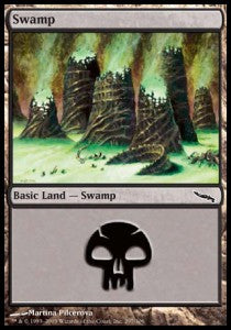 Swamp (V.3) - Mirrodin (Land) [MRD-297]