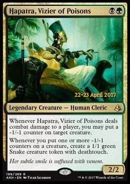 Hapatra, Vizier of Poisons - Amonkhet: Promos (Rare) [PAKH-199]