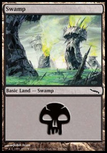 Swamp (V.4) - Mirrodin (Land) [MRD-298]