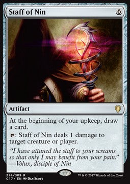Staff of Nin - Commander 2017 (Rare) [C17-224]