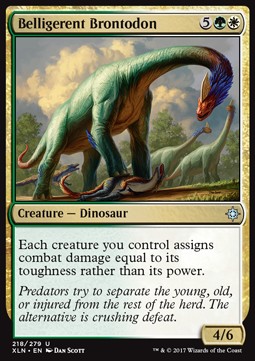 Belligerent Brontodon - Ixalan (Uncommon) [XLN-218]