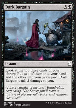 Dark Bargain - Dominaria (Common) [DOM-83]
