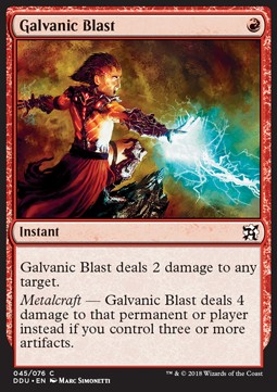 Galvanic Blast - Duel Decks: Elves vs. Inventors (Common) [DDU-45]