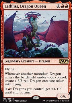 Lathliss, Dragon Queen - Core 2019 (Rare) [M19-149]