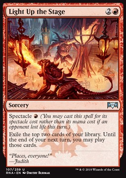 Light Up the Stage - Ravnica Allegiance (Uncommon) [RNA-107]