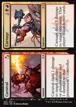 Carnival // Carnage - Ravnica Allegiance (Uncommon) [RNA-222]