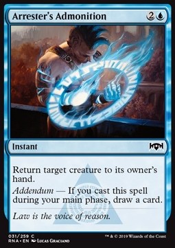 Arrester's Admonition - Ravnica Allegiance (Common) [RNA-31]