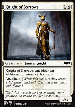 Knight of Sorrows - Ravnica Allegiance (Common) [RNA-14]