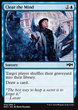Clear the Mind - Ravnica Allegiance (Common) [RNA-34]