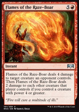 Flames of the Raze-Boar - Ravnica Allegiance (Uncommon) [RNA-101]