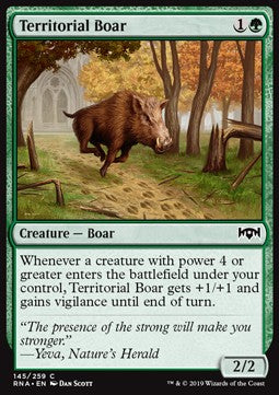 Territorial Boar - Ravnica Allegiance (Common) [RNA-145]