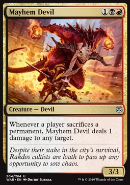Mayhem Devil - War of the Spark (Uncommon) [WAR-204]