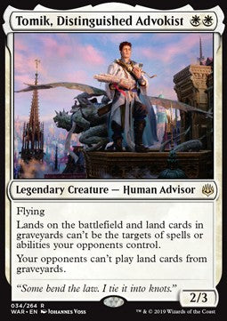 Tomik, Distinguished Advokist - War of the Spark (Rare) [WAR-34]