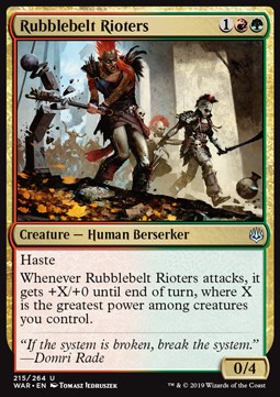 Rubblebelt Rioters - War of the Spark (Uncommon) [WAR-215]