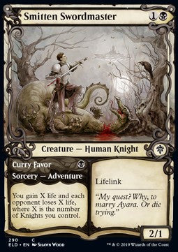 Smitten Swordmaster // Curry Favor - Throne of Eldraine: Extras (Common) [XELD-290]