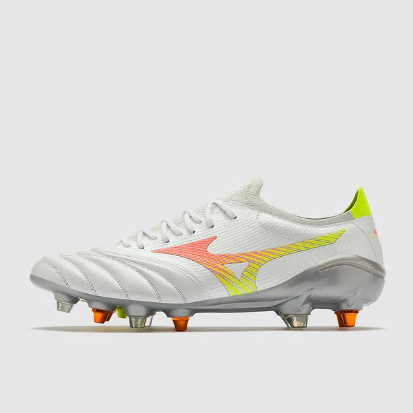 MIZUNO MORELIA NEO V BETA  ELITE MIX BIANCO ARANCIO