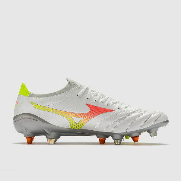 MIZUNO MORELIA NEO V BETA  ELITE MIX BIANCO ARANCIO