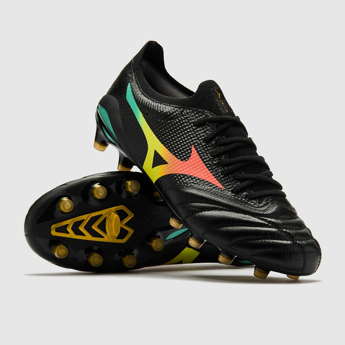 MIZUNO MORELIA NEO V BETA ELITE FG NERO LAVA ORANGE