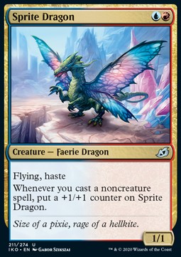 Sprite Dragon - Ikoria: Lair of Behemoths (Uncommon) [IKO-211]