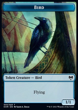 Bird Token (Blue 1/1) - Kaldheim: Extras (Token) [XKHM-T05]