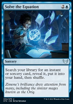 Solve the Equation - Strixhaven: School of Mages (Uncommon) [STX-54]