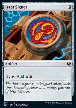 Izzet Signet - Commander: Strixhaven (Common) [C21-247]