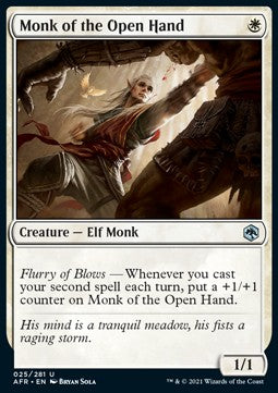Monk of the Open Hand - Adventures in the Forgotten Realms (Uncommon) [AFR-25]