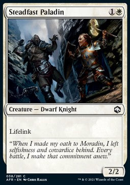 Steadfast Paladin - Adventures in the Forgotten Realms (Common) [AFR-38]