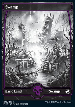 Swamp (V.2) - Innistrad: Midnight Hunt (Land) [MID-273]