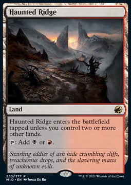 Haunted Ridge - Innistrad: Midnight Hunt (Rare) [MID-263]
