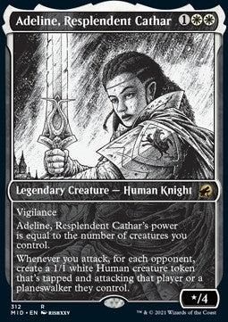 Adeline, Resplendent Cathar - Innistrad: Midnight Hunt: Extras (Rare) [XMID-312]