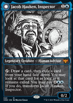 Jacob Hauken, Inspector // Hauken's Insight (V.1) - Innistrad: Crimson Vow: Extras (Mythic) [XVOW-320]