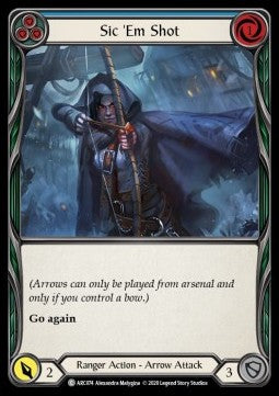 Sic 'Em Shot (Blue) (Rainbow Foil) - Arcane Rising - Unlimited (Common) [ARC-U-ARC074]