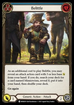 Belittle (Blue) (Rainbow Foil) - Monarch - First (Common) [MON-F-MON268]
