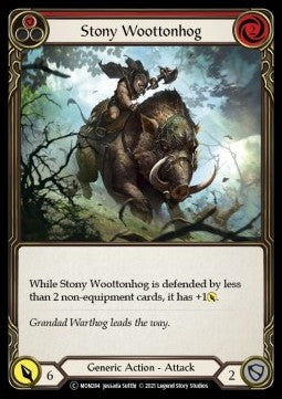 Stony Woottonhog (Red) (Normal) - Monarch - Unlimited (Common) [MON-U-MON284]