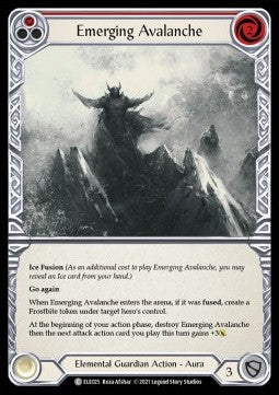 Emerging Avalanche (Red) (Rainbow Foil) - Tales of Aria - First (Common) [ELE-F-ELE025]