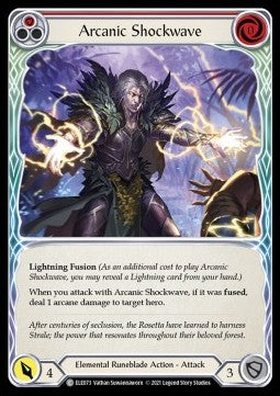 Arcanic Shockwave (Red) (Rainbow Foil) - Tales of Aria - First (Common) [ELE-F-ELE073]