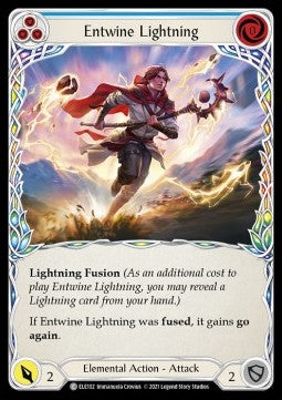 Entwine Lightning (Blue) (Rainbow Foil) - Tales of Aria - First (Common) [ELE-F-ELE102]