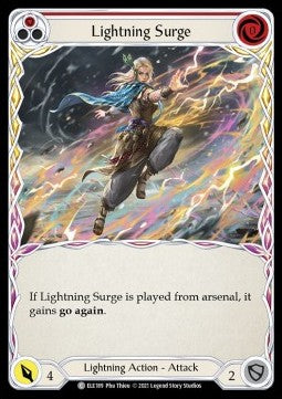 Lightning Surge (Red) (Rainbow Foil) - Tales of Aria - First (Common) [ELE-F-ELE189]